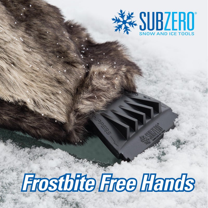 SubZero 13929 Faux Fur Ice Scraper Mitt for Car, SUV, Trucks - Image 3